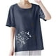 thumbnail image 1 of Vestidos Casuales Para Mujer, Blusas De Mujer De Moda Blusa informal de lino con cuello redondo, manga corta y botones para mujer, 1 of 7