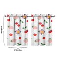 thumbnail image 4 of Vintage Cherry Tier Kitchen Curtains for Bathroom Living Rod Pocket Window Drapes 28"x36" 2 Panels Window Treatment Tiers, 4 of 4
