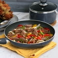 thumbnail image 5 of Oster Legacy 12" Aluminum Nonstick Frying Pan in Gray, 5 of 6