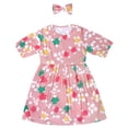 thumbnail image 4 of Vestido de flores de abuelita, disfraces de cosplay para niñas, Halloween, carnaval, fiesta, escenario, niños, abuela, mujer mayor, con peluca y muleta, 4 of 4