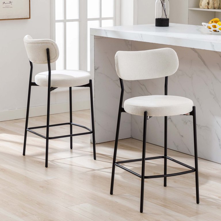 Fabric bar stools online with arms