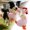 B, variant on Rooster Shaped Squeaky Knot Dog Chew Toy, Interactive Teeth Cleaning Pet Plaything for Puppies Cats, Durable Boredom Relief Knot Toy for Dental Care, Fit for All Breed Sizes