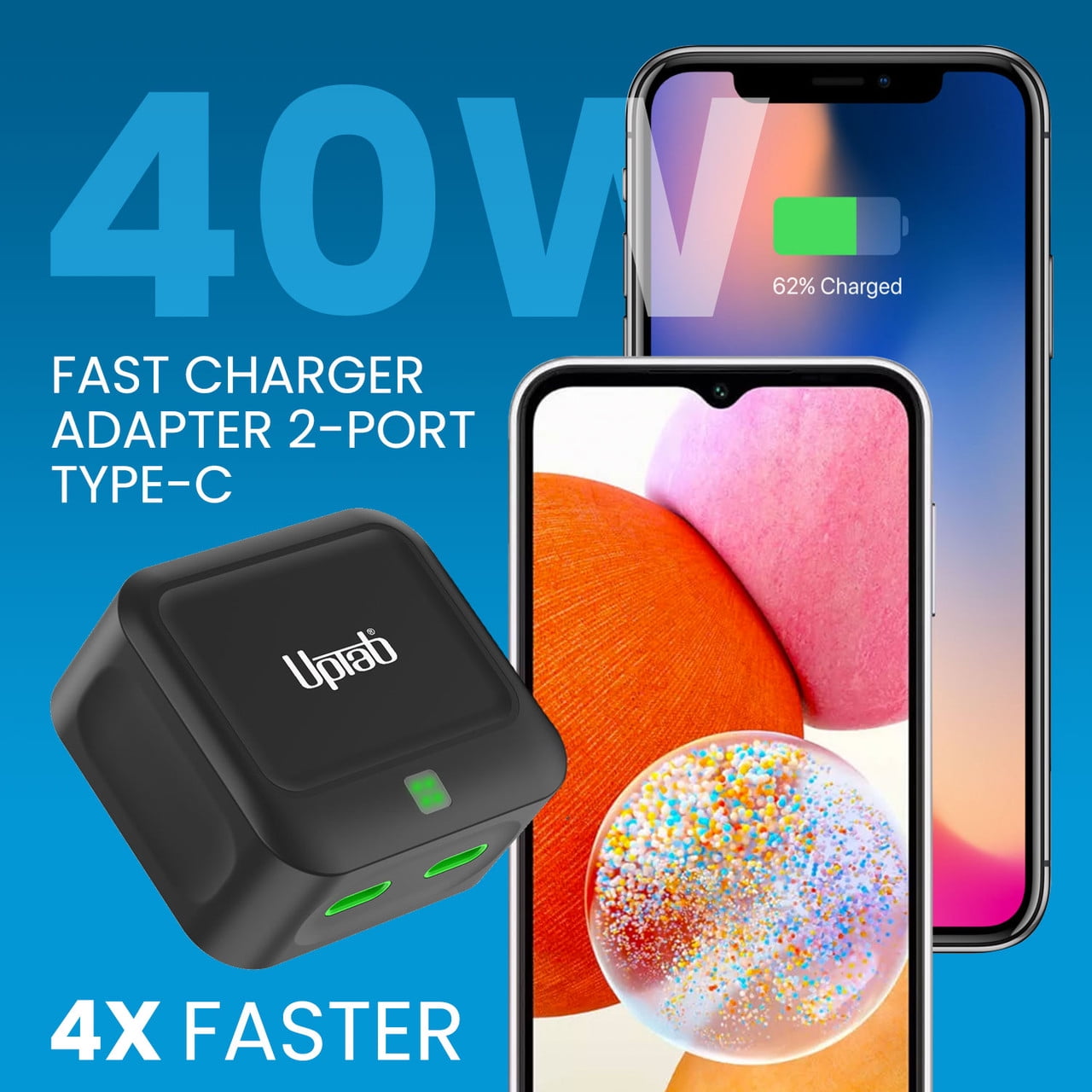 Fast Charger 40W Dual USB-C Ports