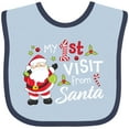 thumbnail image 3 of Inktastic My First Visit from Santa Boys or Girls Baby Bib, 3 of 4