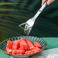 thumbnail image 2 of Batería de Cocina Tenedor de corte de fruta de sandía de acero inoxidable Tenedor de rebanador de fruta portátil Likrtyny Libre de BPA, 2 of 5