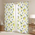 thumbnail image 2 of Homewish Lemon Blackout Curtains Set of 2 (52x84 Each),Fruit Theme Window Curtains,Yellow White Green Curtains and Drapes For Kids,Breathable Home Decor, 2 of 6