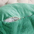 thumbnail image 4 of Home Soft Things Faux Fur Bedrest Pillow - Blue Turquoise - 20" x 18" x 17", 4 of 7