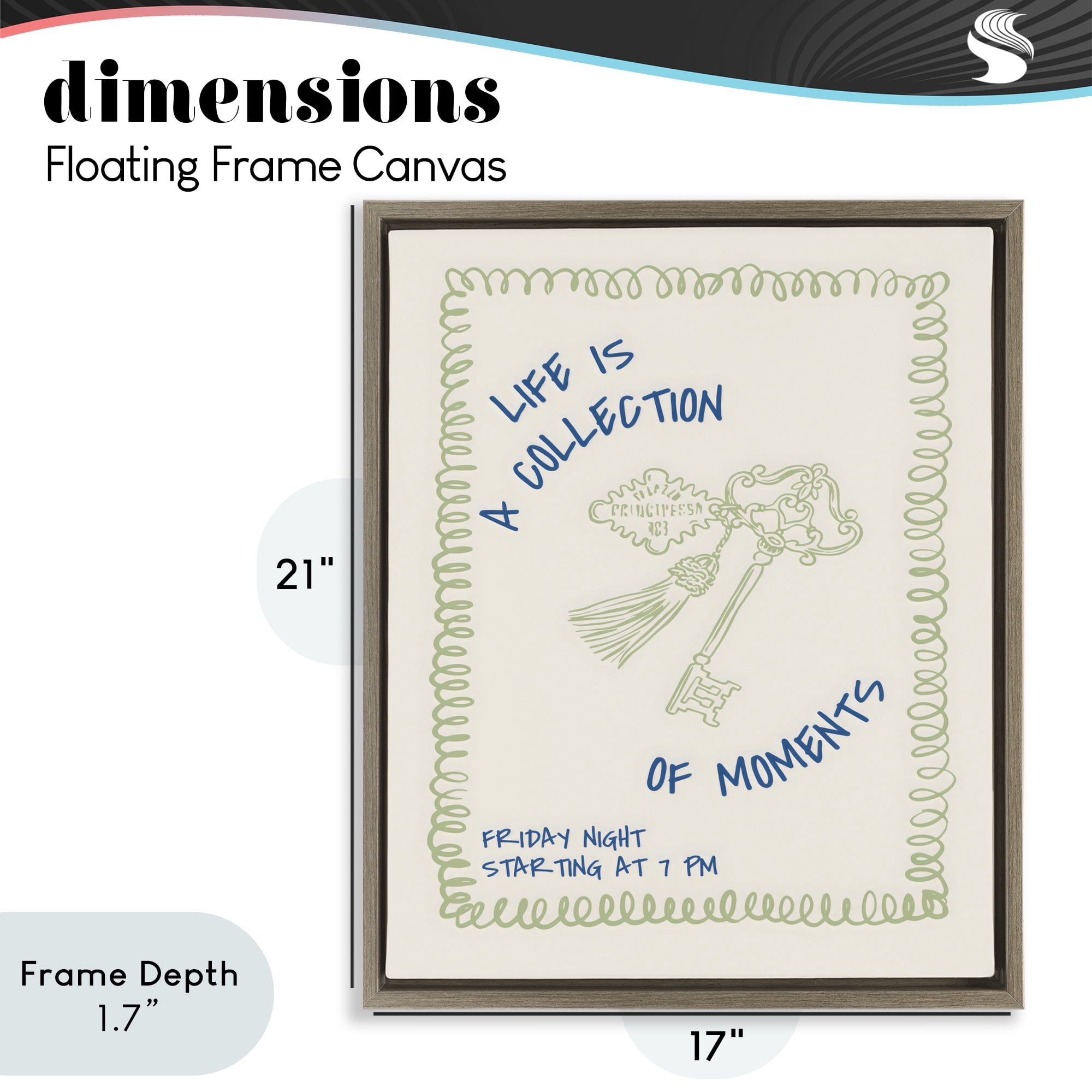Stupell Industries A Collection of Moments Brown Framed Floater Canvas Wall Art, design by The Prints Vibe