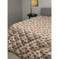 thumbnail image 2 of Terracotta Down Alternative Comforter, Diamond Shapes Stars Geometric Orderly Repetitive Pattern of Artwork, Microfiber Quilt for All Season, 5 Sizes, Champagne Burnt Sienna, by Ambesonne, 2 of 3