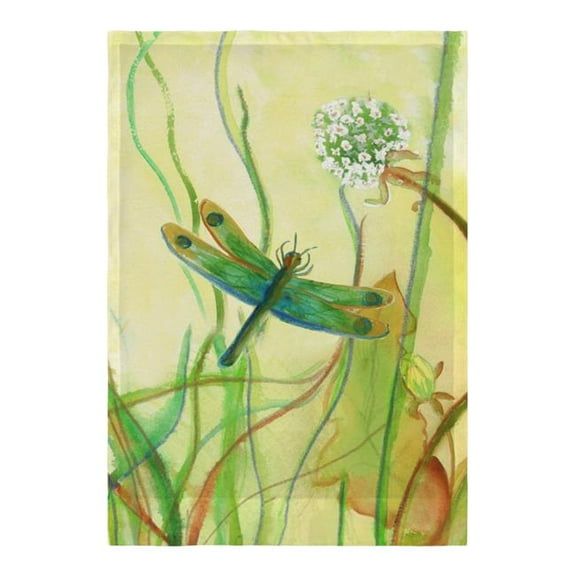 Betsy Drake FL187 12.5 x 18 in. Betsys Dragonfly Flag