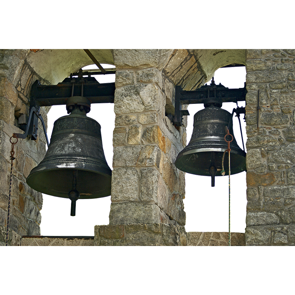 Metal Bells Ring Masonry Bell Bell Tower12 Inch By 18 Inch Laminated