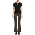 thumbnail image 2 of No Boundaries Juniors Print Flare Pants, 32" Inseam, Sizes XS-XXXL, 2 of 5