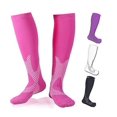 thumbnail image 2 of Calcetines Nylo para correr, protectores de piernas, calcetines de compresión para hombres y mujeres, calcetines de compresión de estilo coreano para adultos, 2 of 3