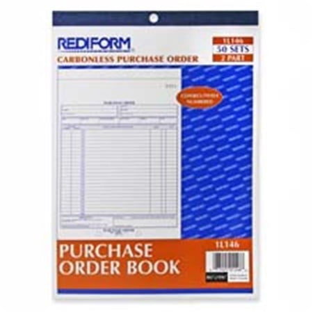 Rediform Office Products RED1L140 Purchase Order Form- Vertical Format- 2-Part- 5-.50in.x7-.88in.