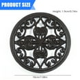 thumbnail image 3 of Decorative Flower Cast Iron Trivet for Dining Table Or Kitchen Use Hot Dishes and Pots Holder Heat Resistant Coasters, 3 of 8