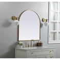 thumbnail image 3 of Metal Frame Arch Mirror 33x36 Inch in Brass, 3 of 3