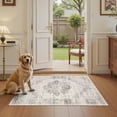 thumbnail image 4 of UERMEI 3x5 Washable Area Rugs for Living Room, Modern Vintage Printed Rug, Vacuum-Friendly, Non Slip Indoor Rug for Bedroom Dining Room Home Decor Carpet, Beige, 4 of 8