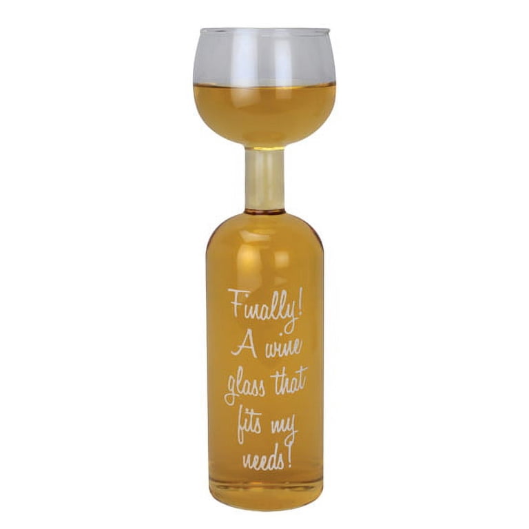BigMouth Inc Wine Bottle Glass
