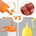 Condiment Squeeze Bottle Sauce Squeeze Squirt Bottle for Kitchen