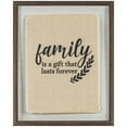 thumbnail image 1 of Family Typography Framed Under Glass on Burlap 12x15, 1 of 4