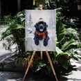 thumbnail image 4 of Playful Newfoundland Welcomes Winter Snowy Day with Cardinal Bird Vertical Matte Canvas Poster Newfie Dog Lover Gifts Wall Art Home Decor - 2017, 4 of 5