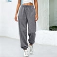 thumbnail image 2 of OVAFBAU Sweatpants Women Casual Athletic Jogger Loose No Pockets Sweatpants Bottoms, 2 of 10