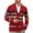 F71-Red, variant on FYDUU Mens Cable Knit Cardigan Men's Autumn Winter Christmas Style Color Blocked Long Sleeved Hoodless Casual Sweater Jacket Knitted Sweater for Men