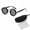 black, variant on Black Visions Sunglasses, 1-9 Gear Polarized Vision Glasses, Lightweight Round Metal Frame Eyewear for Driving, Fishing, Cycling, Hiking & Outdoor Activities
