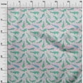 thumbnail image 3 of oneOone Cotton Cambric Light Green Fabric Asian Japanese Koi Fish With Wave Dress Material Fabric Print Fabric By The Yard 56 Inch Wide, 3 of 4