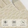 thumbnail image 4 of FZ FANTASTIC ZONE Winter Gloves for Women Cold Weather with Touch Screen Fingers Chenille Knit Elastic Cuff Thermal Warm Gloves Gifts, 4 of 6