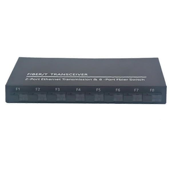 Gigabit Ethernet Switch Fiber Optical Switch 8 SC Fiber Port 2 1000M RJ45 Industrial Grade SC Converter 8F2E EU Plug