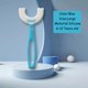 thumbnail image 1 of Cepillo de dientes para niños Suave Cuidado oral Cepillo de dientes en forma de U Silicona Niños Con mango Baby Manual Un niño pequeño Cepillo dental Gao Jiahui unisex, 1 of 2