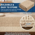 thumbnail image 3 of Memoryfield Modern Bordered 9' x 12' Area Rug, Washable Soft Non Slip Low Pile Stain Resistant Carpet Rugs, for Living Room Dining Room, Khaki, 3 of 7