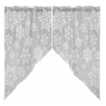 thumbnail image 2 of Christmas Themed Window Curtain 2 Piece, Irregular Polyester Drapes for Living Room Bedroom, Festive Holiday Window Decoration for Party Scene Layout, 2 of 7