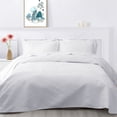 thumbnail image 6 of ANMINY 3 Piece Luxurious White Hypoallergenic Quilt Bedding Set, Queen, 6 of 10