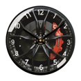 thumbnail image 1 of Reloj de pared redondo con mecanismo en forma de rueda, fácil de leer, ideal como regalo o C, 1 of 9