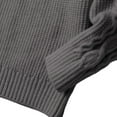 thumbnail image 6 of KAUOD Girls Full Zipper Crew Neck Sweater Ribbed Knit Thermal Stretchy Jackets Kids Winter Plain Long Sleeve Tops Clothes, 6 of 9