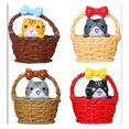 thumbnail image 1 of Mini Gatos Adornos Artesanía Micro Paisaje Jardín, Decoraciones Pastel 4 Piezas TUNC Sencillez, 1 of 5