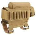 thumbnail image 1 of Nylon Rifle Stock Ammo Pouch Holder Hunting Rifle Shotgun Cheek Pouch (Khaki), 1 of 5