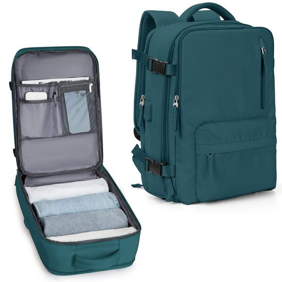 Mochila de viaje VECAVE Carry On impermeable para portátil de 14 pulgadas para mujer