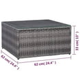 thumbnail image 2 of vidaXL 7 Piece Garden Sofa Set with Cushions & Pillows Poly Rattan Gray, 44158, 2 of 12