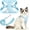 Blue, variant on Cute Cat Harness and Leash Set Blue Floral Daisy Cat Vest Harness Lightweight Adjustable Step in Spring Summer Soft Mesh Sunflower Cats Walking Harnesses and Leash