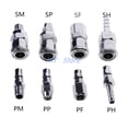 thumbnail image 2 of Pneumatic Fittings,Air Compressor Hose Quick Coupler Socket Connector SP20,PP20,SM20,PM20,SH20,PH20,SF20,PF20. ,Long Lasting, 2 of 7