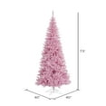 thumbnail image 2 of Vickerman 7.5' Pink Fir Slim Artificial Christmas Tree, Unlit, 2 of 4