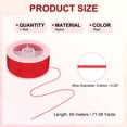 thumbnail image 2 of Uxcell Nylon Cords, Bracelet String Braided Nylon Thread for Jewelry Making Red, 2 of 6
