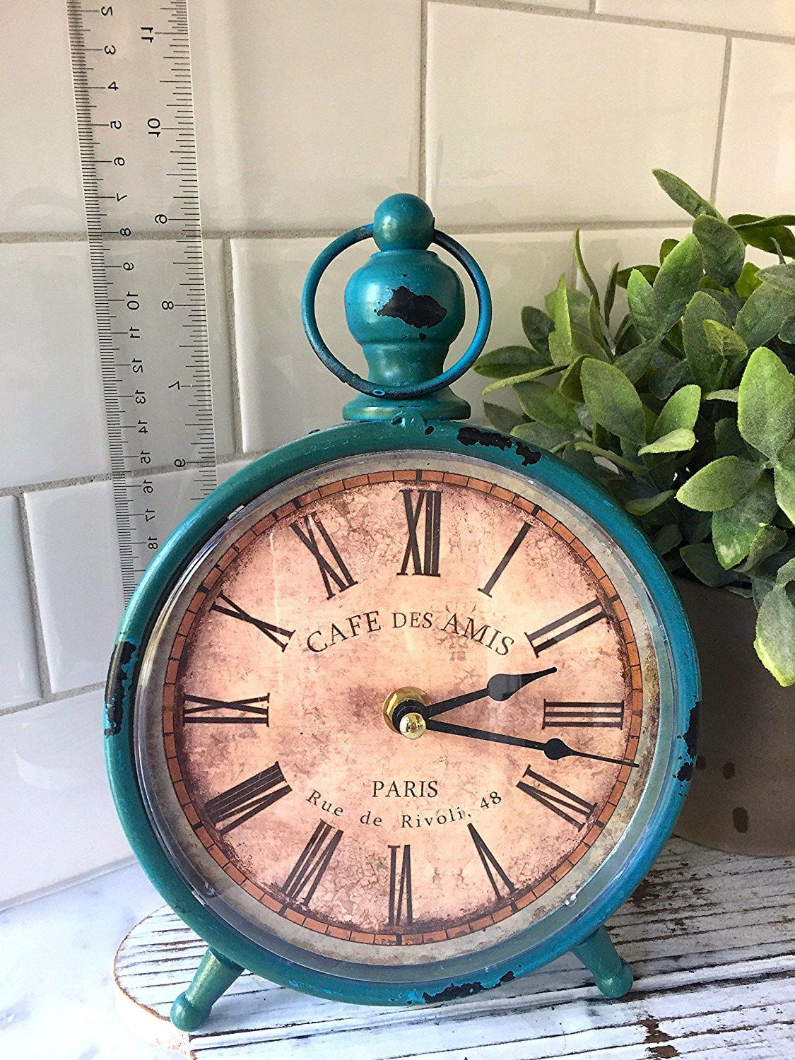 wall clock kitchen decor shabby chic distressed french country style vintage 