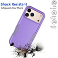 thumbnail image 5 of For iPhone 17 Pro Max 5G 2025 Case ,Sturdy Phone Case for Apple 17 Pro Max 6.9 inch ,Tiflook Shockproof Protection Heavy Duty Armor Hard Plastic & Rubber Rugged Bumper 2-in-1 Case Cover ( Purple ), 5 of 6
