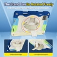 thumbnail image 3 of 3in1 Rotating Stand Case for Xiaomi Pad 6 Pro/Xiaomi Pad 6 11 inch Released 2023 with Hand/Shoulder Strap, Shockproof Rugged, Multicolor, 3 of 7