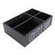 thumbnail image 5 of Organizador de Estacia de Café de Platane Premium Con Divisor, Caja de Almacenamiento de Accesorios de Barra de Café de Para Encimera de Cocina, 5 of 7