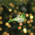 thumbnail image 2 of Northlight 4" Green and White Glass Bird Christmas Ornament, 2 of 5